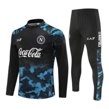 25/26 Napoli x EA7 Tracksuit  Black